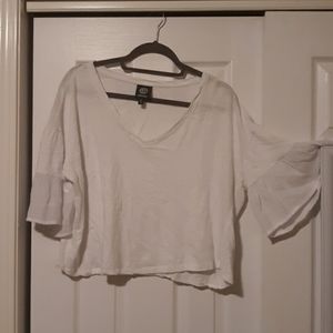 White bell sleeve shirt nwot